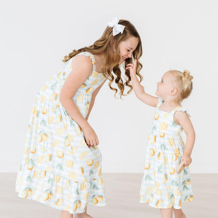 Lovely Lemons Ruffle Maxi Dress