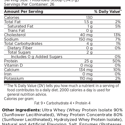 MRI Performance Ultra Whey Protein 2lb