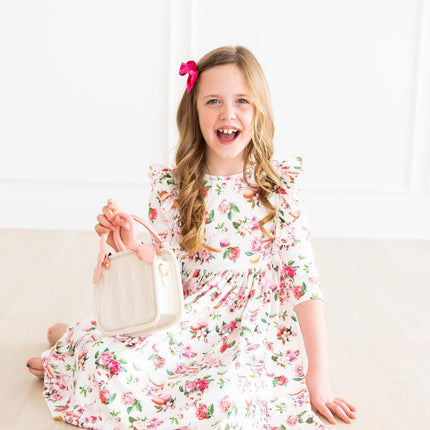 SALE Macarons & Tea Ruffle Twirl Dress