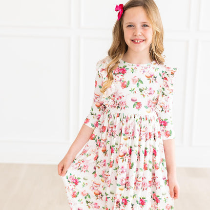 SALE Macarons & Tea Ruffle Twirl Dress