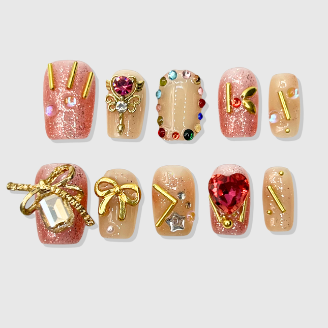 Magical Girl press on nails - Dashing Nova