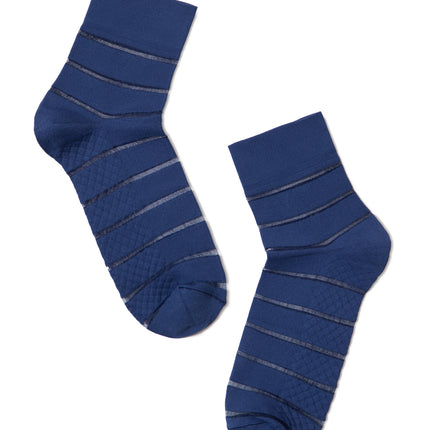 Conte Fantasy #16S-85SP - 1 pair Polyamide Women's Socks with Transparent mesh panels