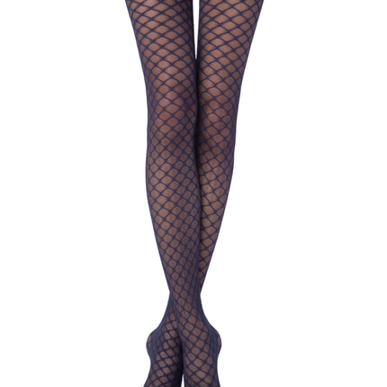 Conte Roxy 20 Den - Fantasy Women's Tights with a pattern of large rhombus (18С-12СП)