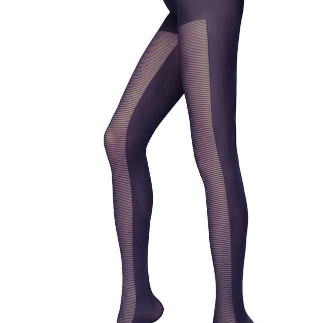 Conte Alliance 60 Den - Fantasy Opaque Women's Tights with "horizontal stripes" on the front (16S-135SP) - Dashing Nova