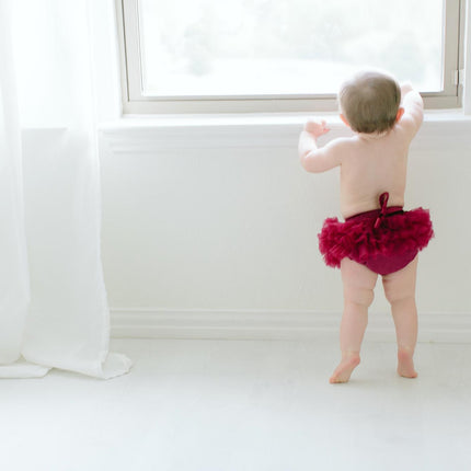 Maroon Ruffle Tutu Bloomer