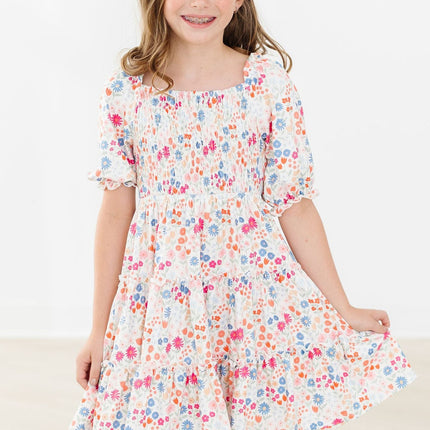 Meadow Magic Smocked Ruffle Dress