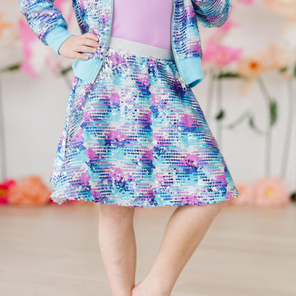 Mermaid Flip Sequin Twirl Skort