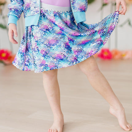 Mermaid Flip Sequin Twirl Skort