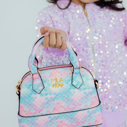 Mermaid Glitter Girl's Crossbody Purse