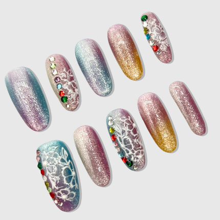 Mermaid Tail press on nails - Dashing Nova