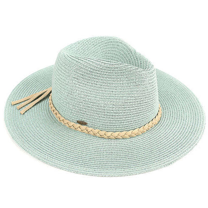 C.C Women's Straw Panama Hat Sun