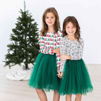 Mints & Mistletoe L/S Tutu Dress