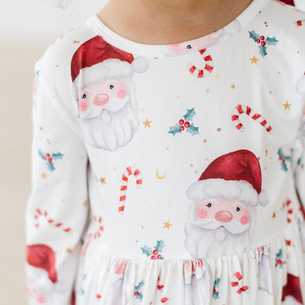 Mistletoe Magic 3/4 Sleeve Pocket Twirl Dress