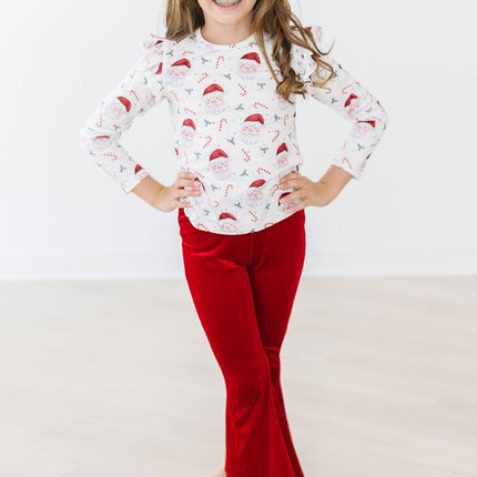 Mistletoe Magic L/S Ruffle Tee