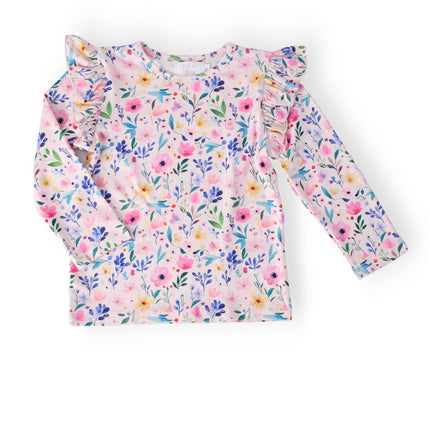Morning Meadows L/S Ruffle Tee