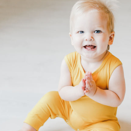 Mustard Tank One-Piece Jogger