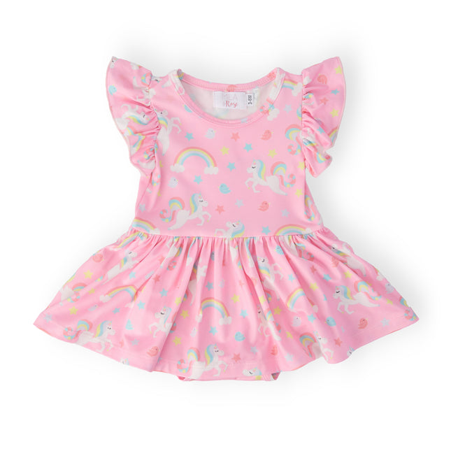 My Little Unicorn S/S Flutter Twirl Bodysuit - Dashing Nova