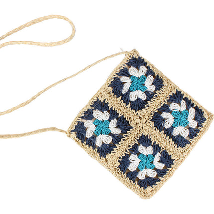 Eliza Crochet Straw Crossbody