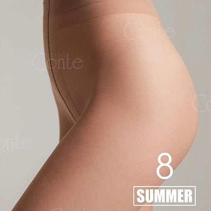 Conte Summer 8 Den - Classic Ultra-thin Invisible Women's Pantyhose (14S-17SP)