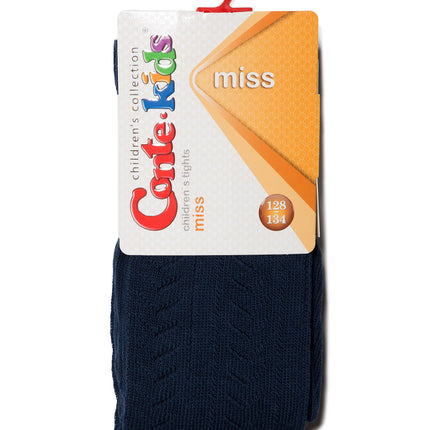 #7С-80СП(267) - Miss Conte-Kids Openwork Cotton Tights For Girls 6yr.-8yr.
