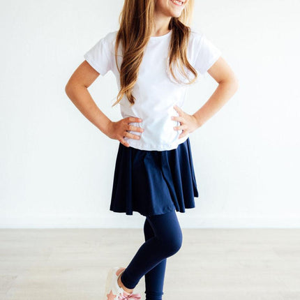 Navy Twirl Skegging