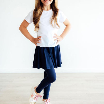 Navy Twirl Skegging