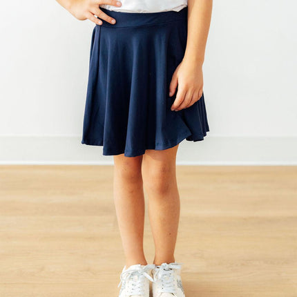 Navy Twirl Skort