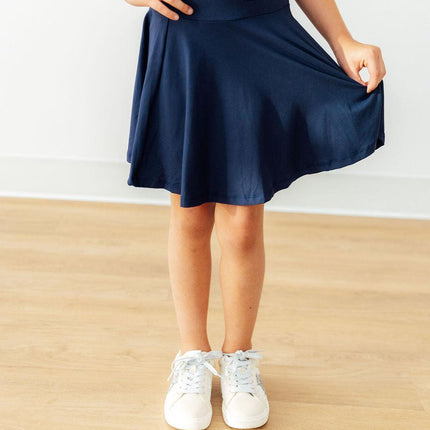Navy Twirl Skort