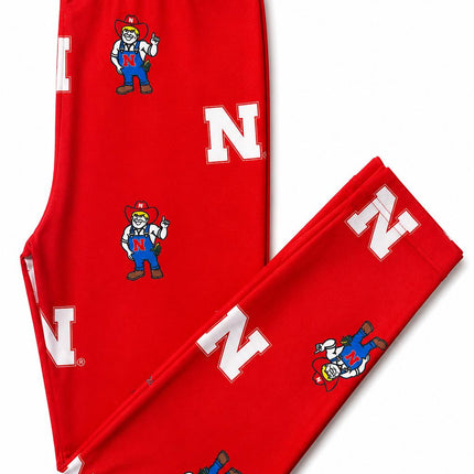 Nebraska Red Herbie Husker Leggings