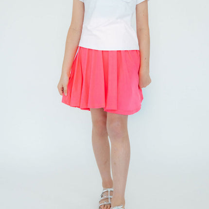 Neon Pink Twirl Skort
