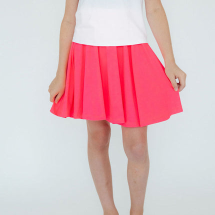 Neon Pink Twirl Skort