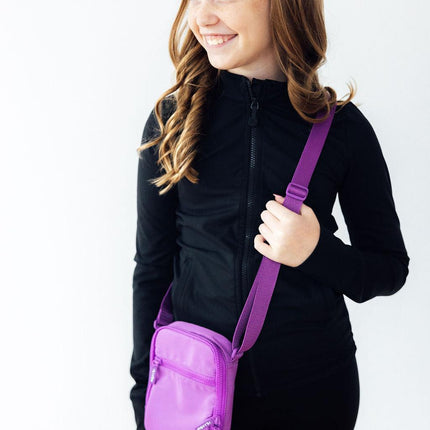 Neon Purple Crossbody Bag