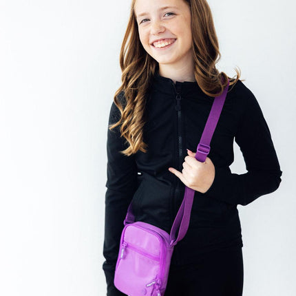 Neon Purple Crossbody Bag