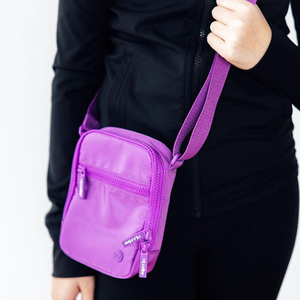Neon Purple Crossbody Bag
