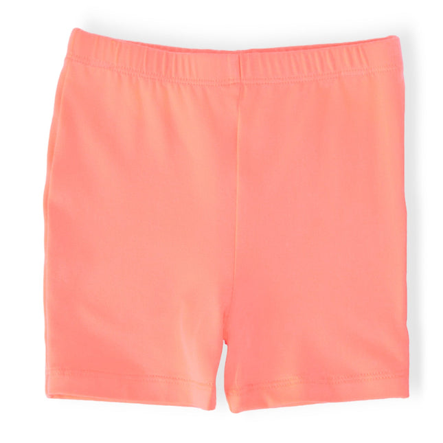 Neon Coral Twirl Shorts - Dashing Nova