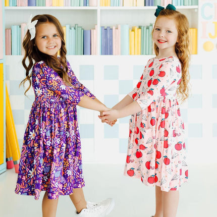 No Bad Days 3/4 Sleeve Pocket Twirl Dress