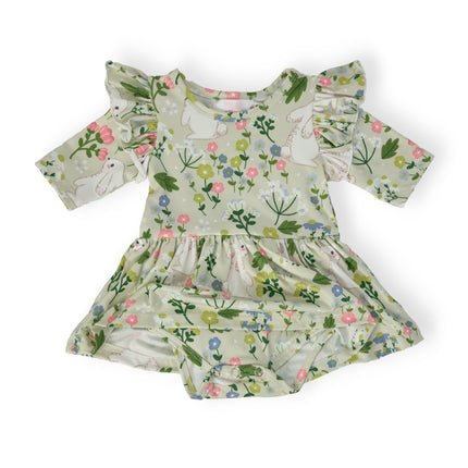 No Bunny Like You 3/4 Sleeve Flutter Twirl Bodysuit