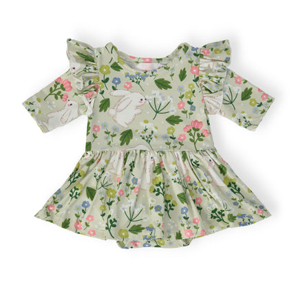 No Bunny Like You 3/4 Sleeve Flutter Twirl Bodysuit
