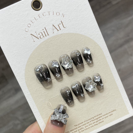 1022- Handmade press on nails fake nails removable