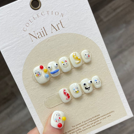 1022- Handmade press on nails fake nails removable
