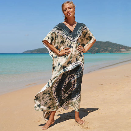 Bohemian Beach Robe ¨C Sexy Loose-Fit Bikini Cover-Up, Vacation Sun Protection Kimono