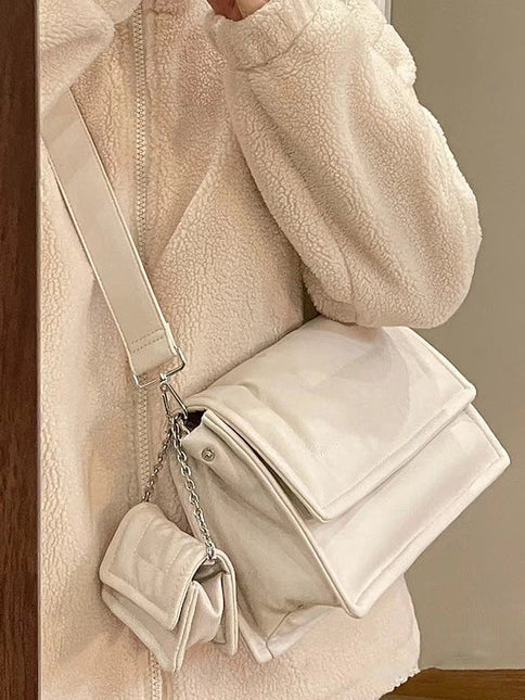 Soft leather women's bag large capacity armpit bag, puffy bag, commuter tote bag, Dashing Nova