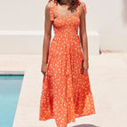 Orange polka dot / S