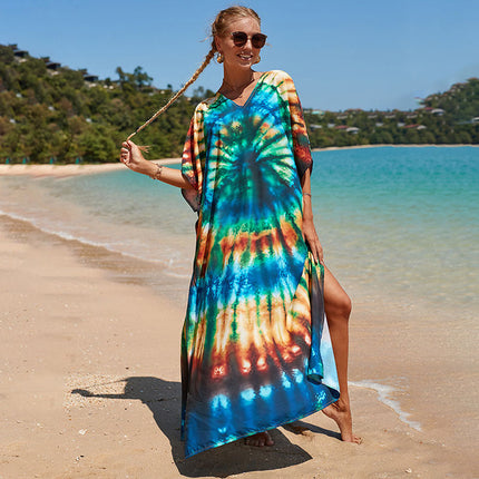 Bohemian Beach Robe ¨C Sexy Loose-Fit Bikini Cover-Up, Vacation Sun Protection Kimono