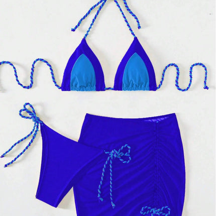 3 Piece Bikini Swimsuit Women's Split Swimsuit Bikini