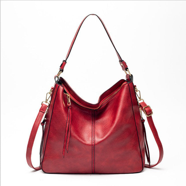 Large vegan leather hobo handbag for women with detachable long strap - Dashing Nova