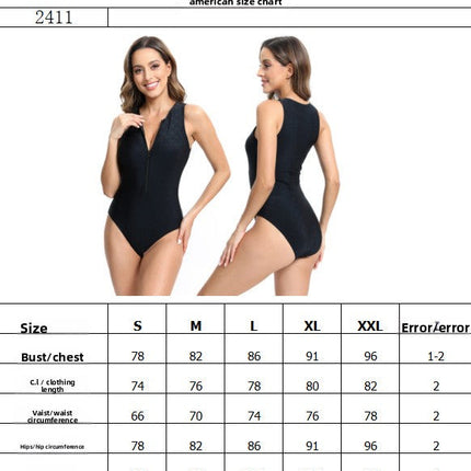 Triangle one-piece swimsuit women's black sexy seaside vacation plus size belly cover racing swimsuit sports fitness surfing suit