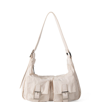 Design multi-pocket lightweight nylon shoulder armpit bag, women's versatile commuter handbag, women hobo bag small