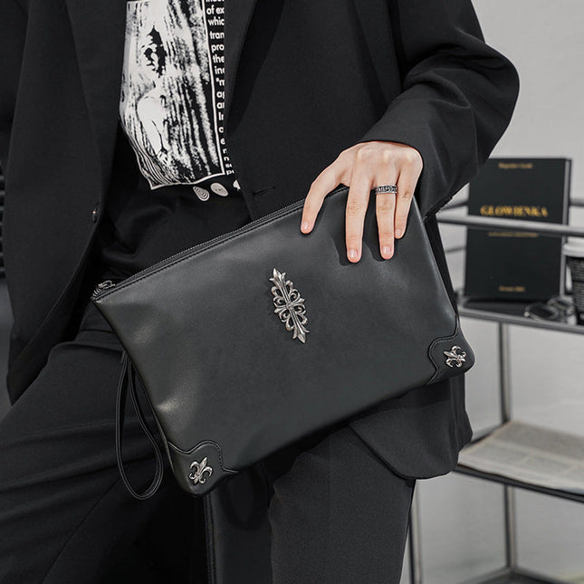Men's stylish fashion evening clutch bags rivet messenger bags iPad wrist bags, wristlet purses, Wristlet bag, Dashing Nova