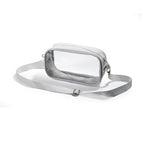 Double-sided transparent shoulder strap 50 silk PVC / 22*8*13CM